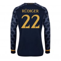 Maglie da calcio Real Madrid Antonio Rudiger #22 Seconda Maglia 2023-24 Manica Lunga